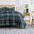 Vilano Microfibre Plaid Quilt Set-645012252-564032115