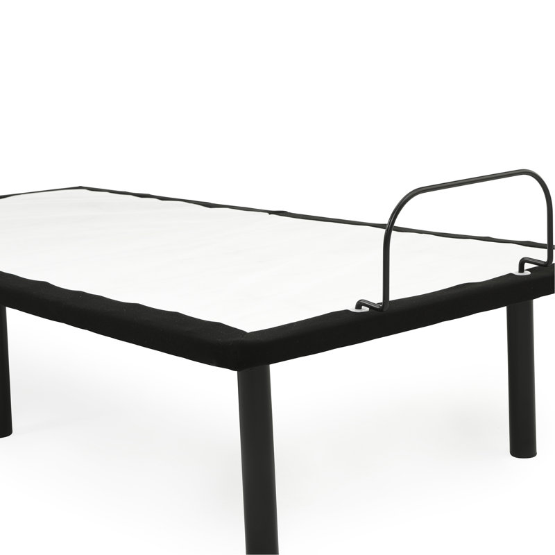 Metal Adjustable Base Full Bed In Grey, Head Up Option Through Wired Remote, Alleviate Joint Discomfort, 74.43 In. D, 51.47 W, 14.98 H, 80.94 Lb Grey Metal, Operation, Remote Included, Reduce Depth,