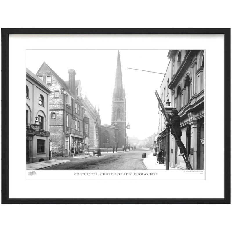 Colchester, Church Of St Nicholas 1891 by Francis Frith - Single Picture Frame Print, 45cm H x 60cm W x 2.3cm D