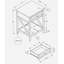 Accent Table, End, Side Table, 2 Tier, Bedroom, Nightstand, Lamp, Storage Drawer, Black Veneer, Transitional-129106554