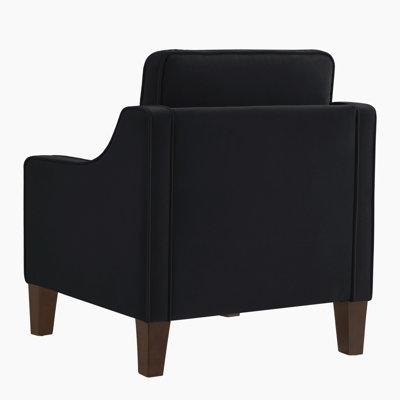 Modern Sofa  Armchair, Living Room Single Seat Sofa Chair With Wooden Legs, Upholstered Velvet Accent Chair For Living Room