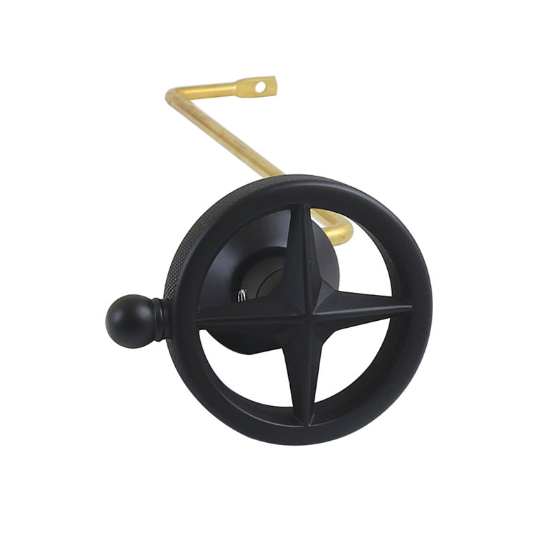 Levier de réservoir de toilette à fixation latérale Kingston Brass Levante, Noir mat