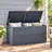 100-Gallon Outdoor Deck Box with Hydraulic Hinged Lid, 310 lb Bench Capacity, Lockable Design and Reinforced Polypropylene, Gray-138206727