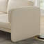 Annalise Leather 80" Left Chaise Sofa, Cream-53461054