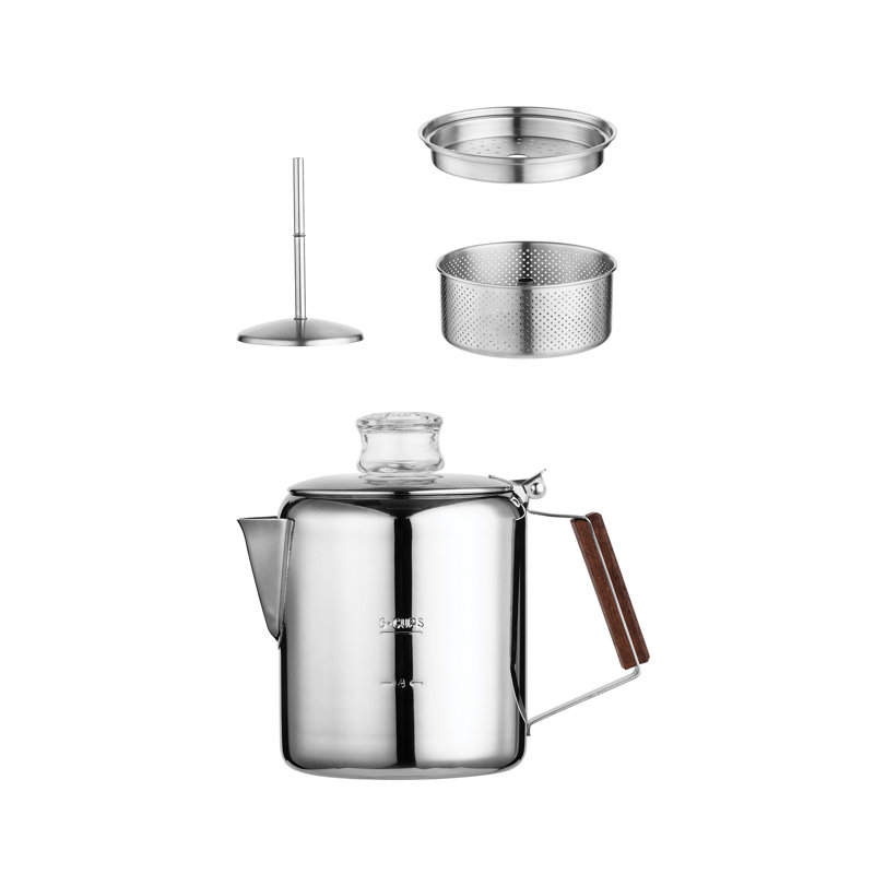Rapid Brew 2-3 Cup Stainless Steel Percolator, 6 Cups