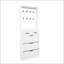 Range-chaussures blanc avec 3 portes