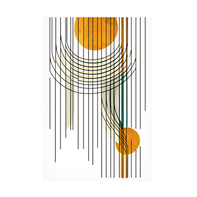 Ray Heere, art abstrait sur toile Mid Century 21