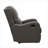 Recliners for Living Room, Slate Gray Faux Leather Reclining Chair with Tab Pull | Solid Wood Frame-1481697301