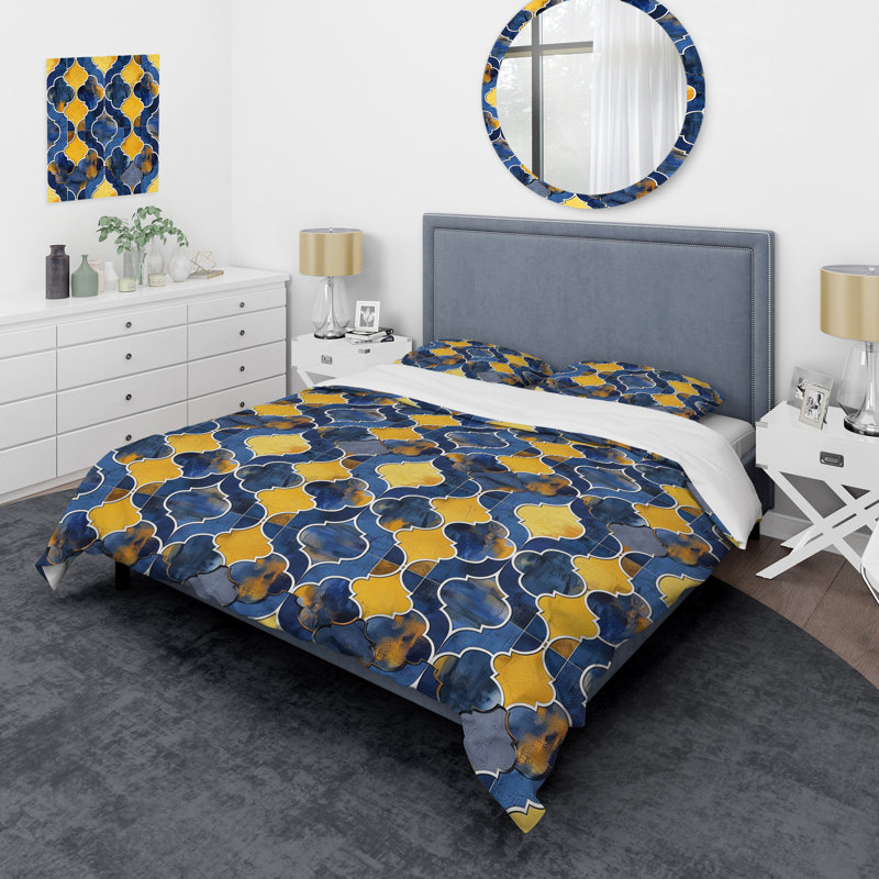 Ensemble de housse de couette Modern, Housse de couette pour grand lit et 2 taies décor