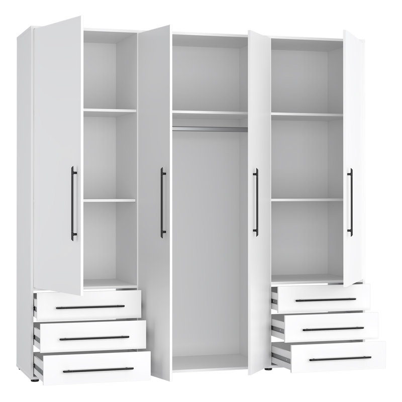 Mokkaro 4 Door Wardrobe