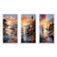 "Espagne coucher de soleil à Ibizas", 3 pièces sur toile-1958917809-1958917810