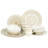 MANDALA GOLD 8 Piece Dinnerware Set, Service for 2