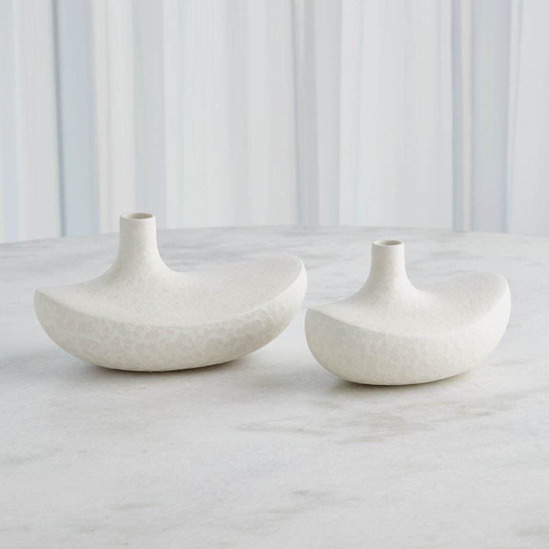 Solis Handmade Ceramic Table Vase, 6.75" H x 12.5" W x 7.5" D