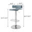 Tabouret pivotant chromé-1471653084