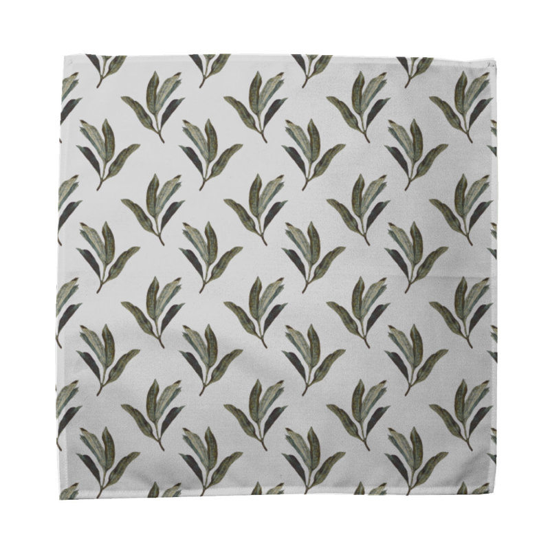 Caera 100% Cotton Floral Square Napkin