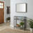 22.20'' Glass Top Console Table