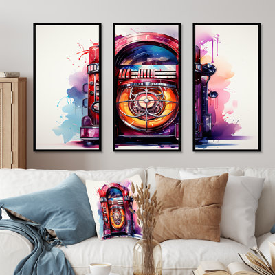 Rock N Roll Jukebox Fever I - Jukeboxes, art mural