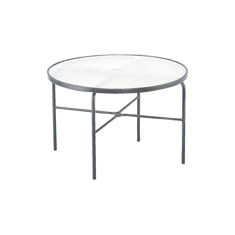 Outdoor Round Dining Table, Graphite