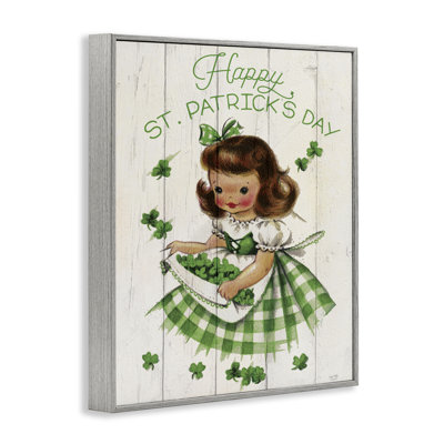 Giclée rétro de la Saint-Patrick rétro, design par Lux + Me Designs