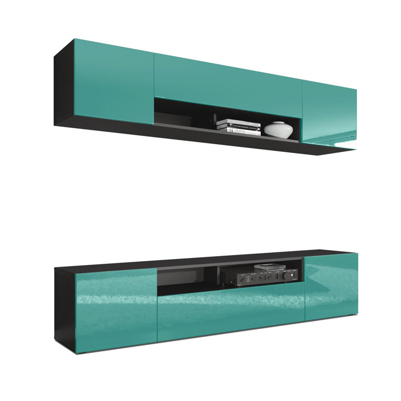 Mcalpine Unfinished Floating Entertainment Centre, Petrol