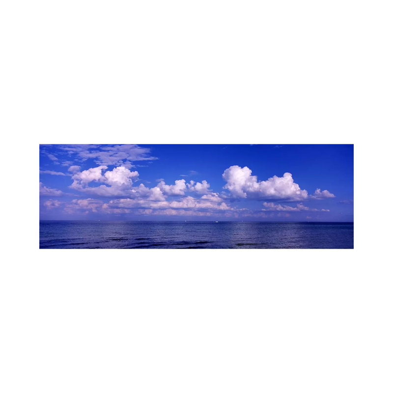 Clouds Over The Sea, Tampa Bay, Gulf Of Mexico, Anna Maria Island, Manatee County, Florida, USA #2 by Panoramic Images - Wrapped Canvas Panoramic Print