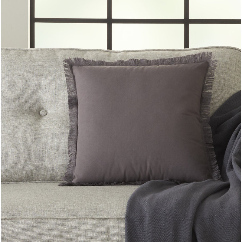  Housse de coussin carré et insert, Anthracite