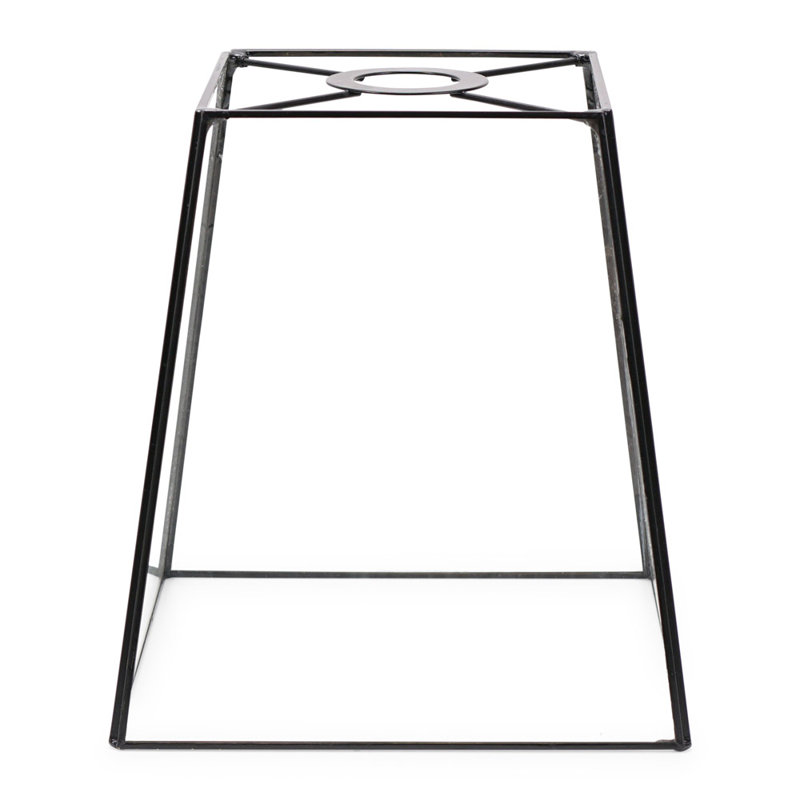 19cm H Glass Square Lamp Shade ( Clip On ), Black