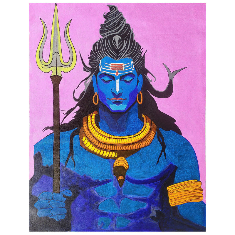 Incroyable Shiva | Acrylique sur toile | Par Pravin Sharma