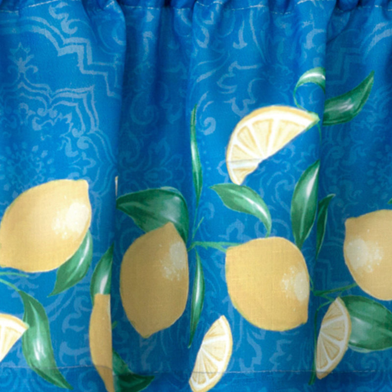 Mediterranean Zest Kitchen Window Valance