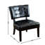 Roundhill Furniture Blended Leather Tufted Accent Chair With Oversized Seating,