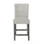 Ensemble de 2 tabourets de comptoir capitonnés contemporains en tissu, gris clair-2137270635-2137270633