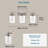 LED Modern Bathroom Light Fixtures Over Mirror, 5-Light Vanity Lights With 5 Color Modes, Dimmable Bathroom Vanity Light With Crystal Bubble Glass, (Built-In LED Bulbs Included)-471447175
