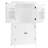 Bathroom Floor Cabinet - 4 Doors Adjustable Shelves Water Surface Freestanding Storage Doors, Shelves, White Color-2060990459