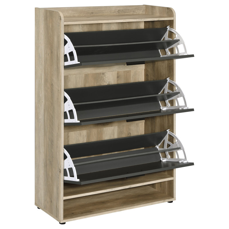Rangement pour chaussures 21 paires Freidin, Gris naturel