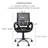 Kryztal Mesh Office Chair, Height Adjustable Desk Chair, Ergonomic Swivel Small Desk Chair with Armrest, Office Chair with Lumbar Support-372636598