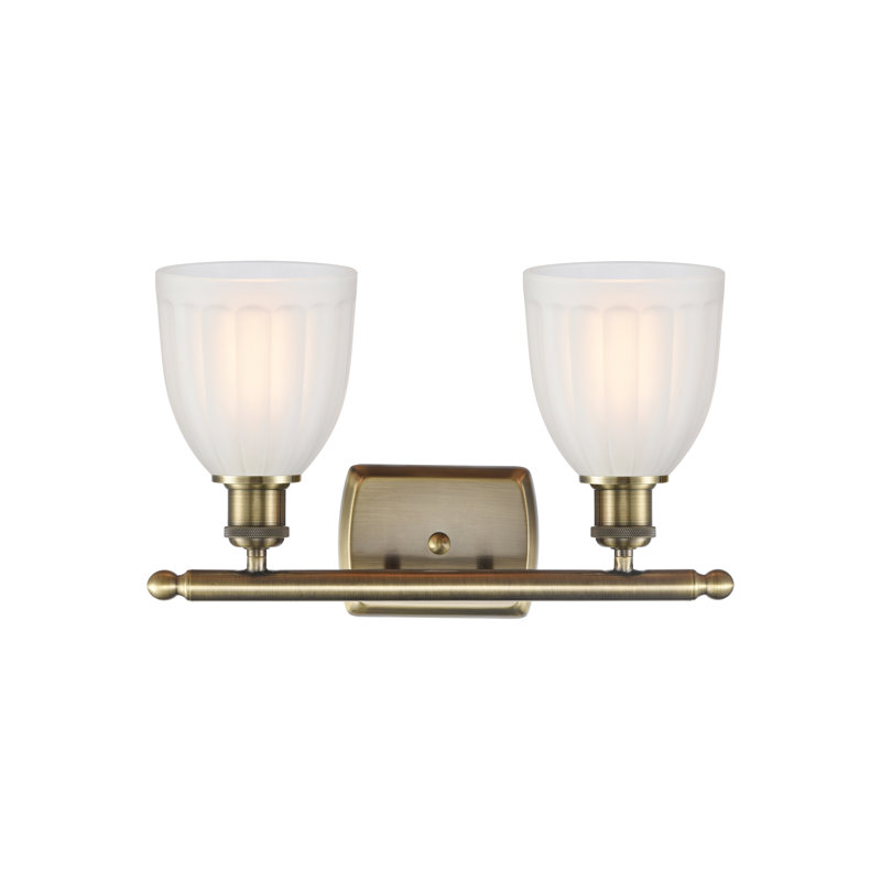 2 - Light Dimmable Vanity Light, White, LED