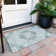 Machine Washable Indoor/Outdoor Claudian ACN1677 Teal Rug