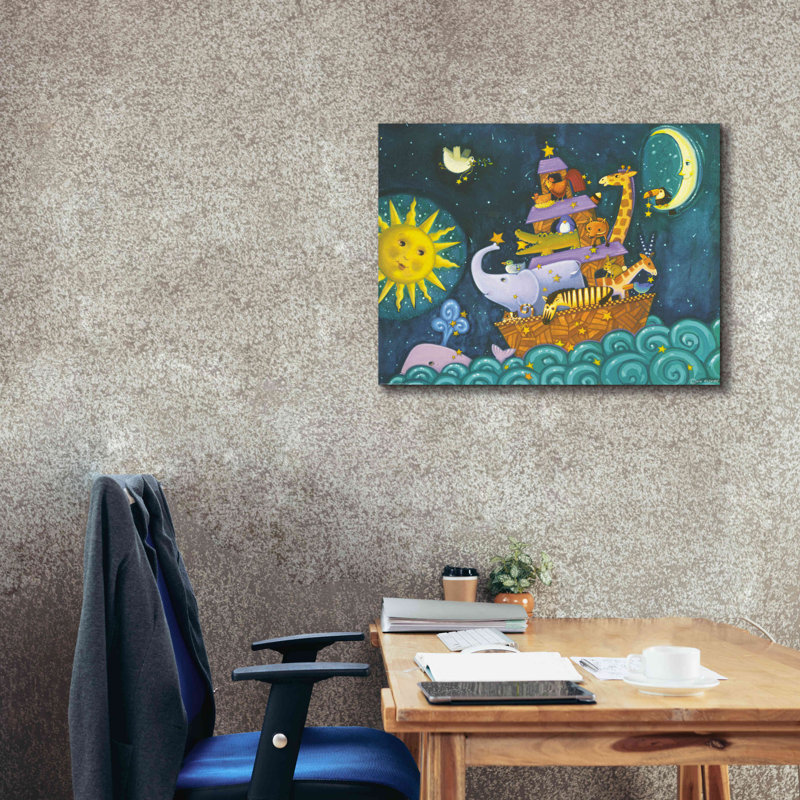 «Ark 3 Starry Ark» par Viv Eisner, art mural sur toile, H 26 po x l 34 po x P 1,5 po