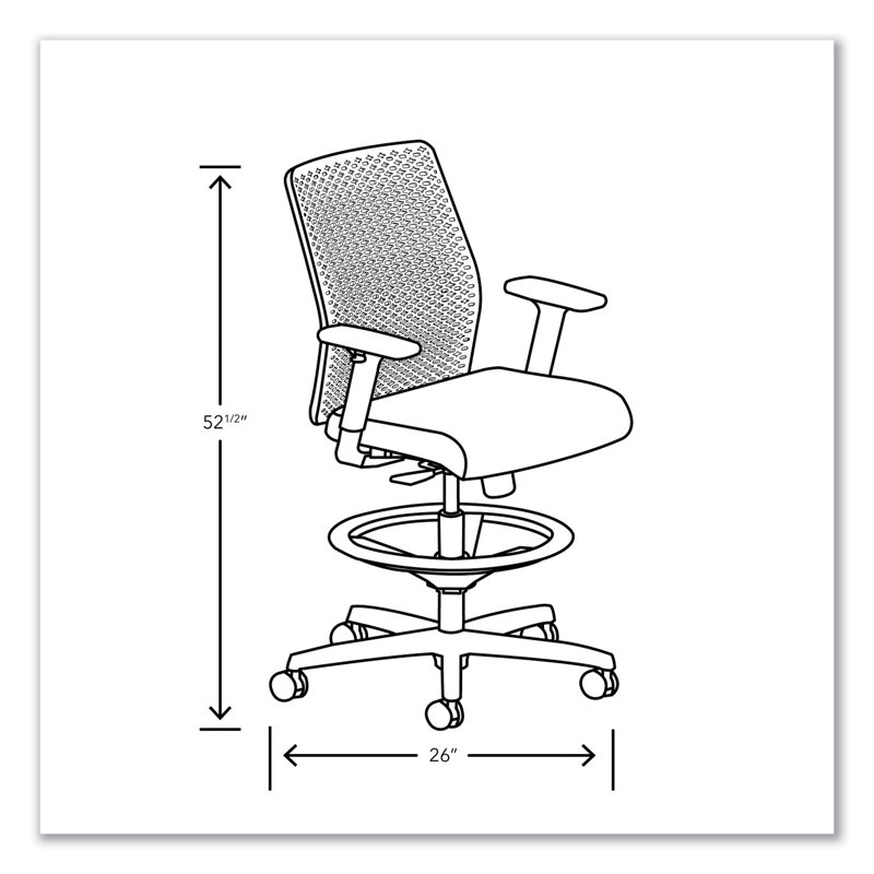 Ignition 2.0 ReActiv Low-Back Task Stool, 22.88