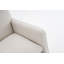 Chaise berçante en coton et lin avec repose-pieds réglable