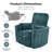 2-Pieces 39" Wide Power Oversized Recliner Chair With 2 Pillows, USB Ports Electric Nursing Reclining Chairs, Comfy Chair For Bedroom Living Room-628654741