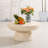 White Faux Marble End Table With Rain Cover, Suitable For Both Indoor And Outdoor Use-1139379930