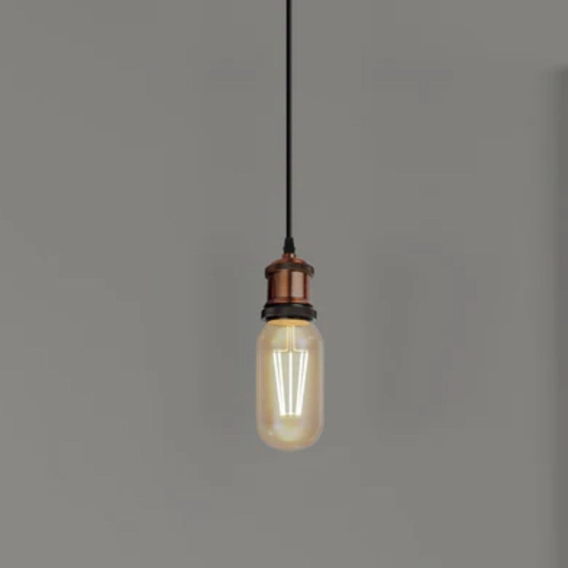 1 - Light Simple Pendant, Copper