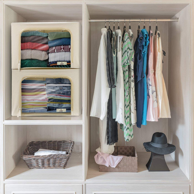 Sac de rangement en tissu Sorbus, Beige