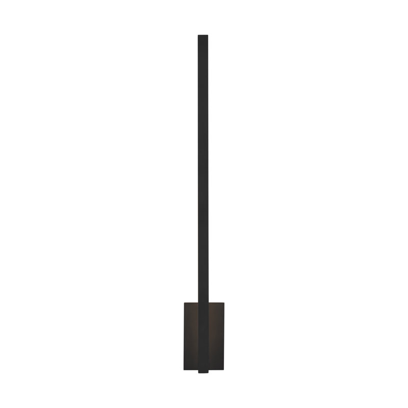Stagger 1 - Light LED Armed Sconce, Nightshade Black, 25.1" H x 4.5" W x 4.2" D