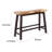 Amber Counter Height Bench, 33 Inch Natural Brown Seat, Espresso Brown