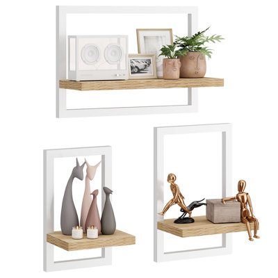 3 Piece Wood Bracket Shelf