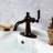 Kingston Brass Knight Single-Handle 1-Hole Deck Mount Bathroom Faucet with Push Pop-Up and Deck Plate-68923252-68923247