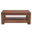 Table basse moderne et pratique en noyer.