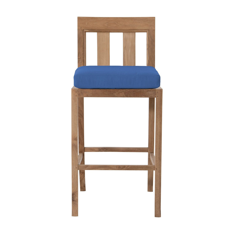 Starlita Teak Bar Set with Stools, Sapphire